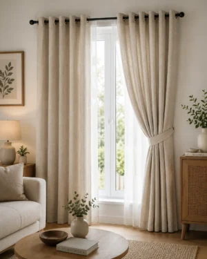 Linen Curtain Set