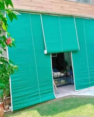 DHORI Green Decorative Beautiful-Design Bamboo Roll-up Blind Joint Shade Chick Window Closer/Curtains