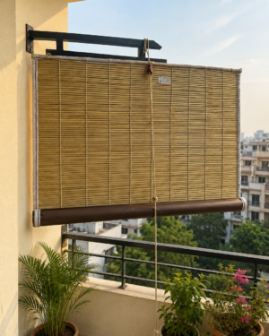 DHORI Premiumm Bamboo Roll-up Blind Joint Shade Chick Window Closer/Curtains for Balcony, Windows, Outdoors, Door& Ceilling Dust Proof Bamboo 100% Wterproof& Sunlight Proof